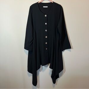 Bryn Walker Women’s Black Long Sleeve Tunic Top Medium